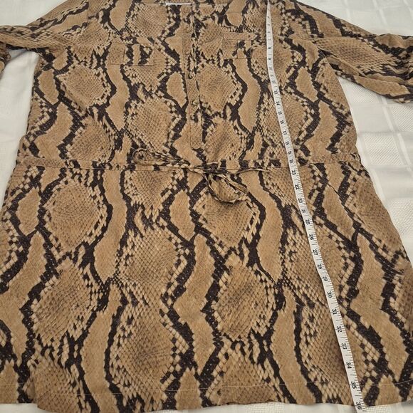 Snake Print Tan and Black Dress - Picture 12 of 16
